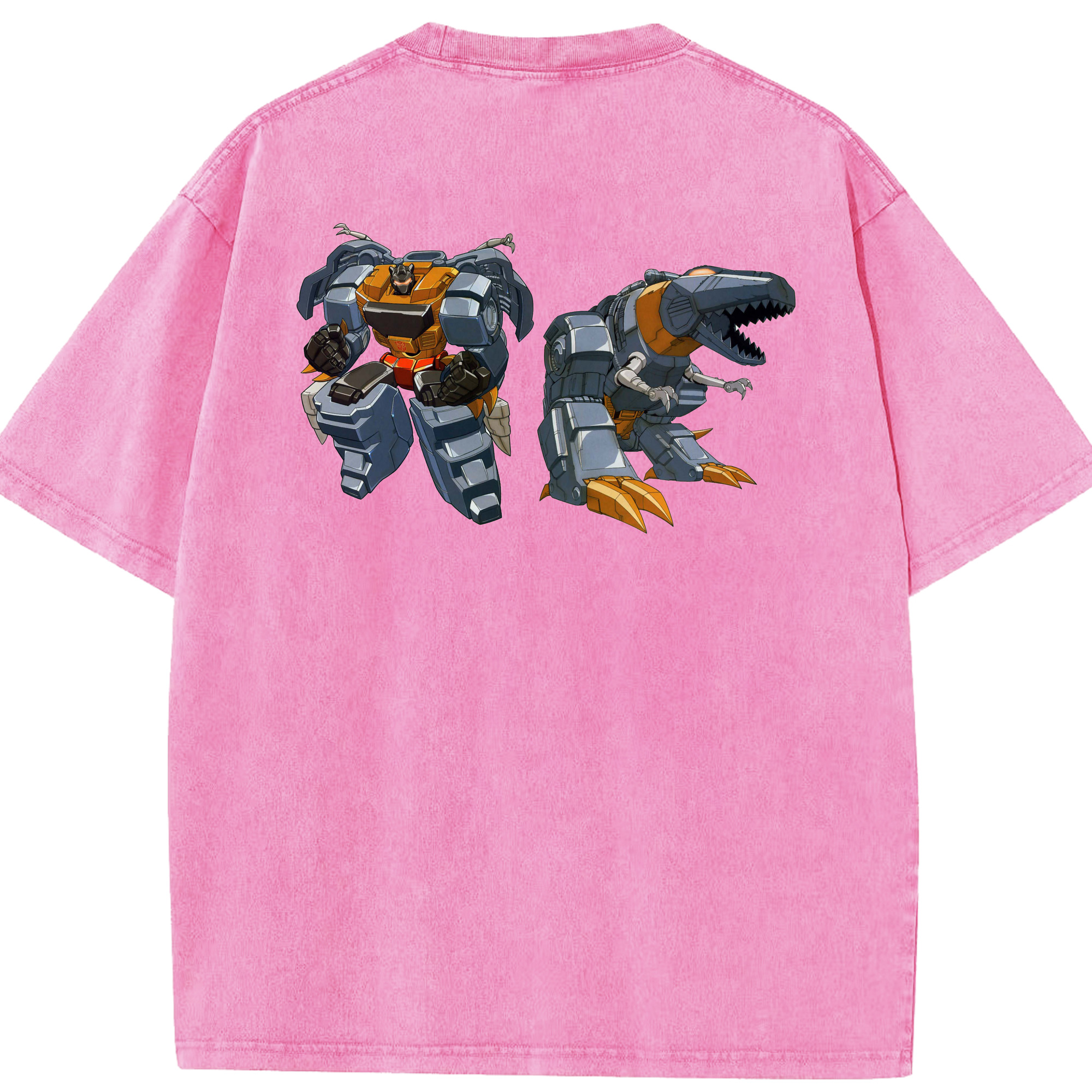 （画像用）  綿100% ヴィンテージ風 半袖Tシャツ（背面プリント）